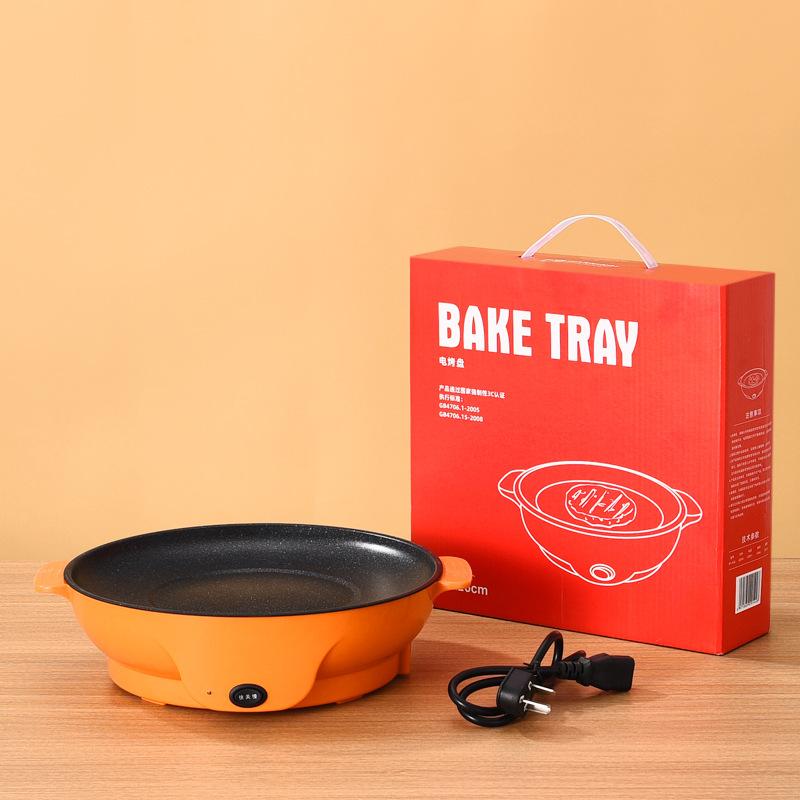 сковорода, противень для барбекю, электрический противень, жаровня, электрический гриль, барбекю, стейк на гриле, сковорода-гриль, антипригарный, походная плита 30cm