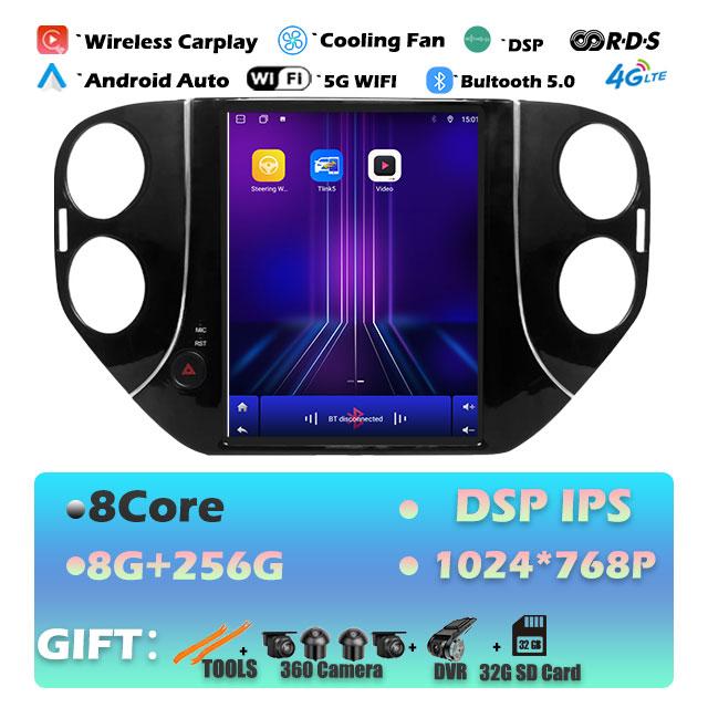 IPS For Volkswagen Tiguan 1NF  2007 -2016 Android 14 Car Radio Multimedia Video Player Navigaion Head Unit Stereo 2Din Audio