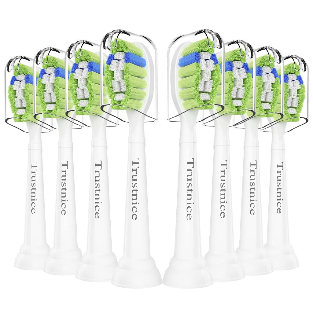 Trustnice Electric Toothbrush Replacement Compatible with Philips Diamond Clean Plaque Removal Replacement Brushes with Hygiene Covers for Home and