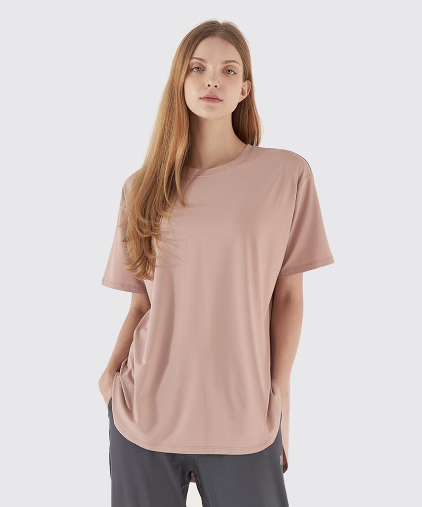 NOKJOK All Day Loose Fit Short Sleeve T-Shirt Running Yoga Wear Pilates Wear (Type A)
