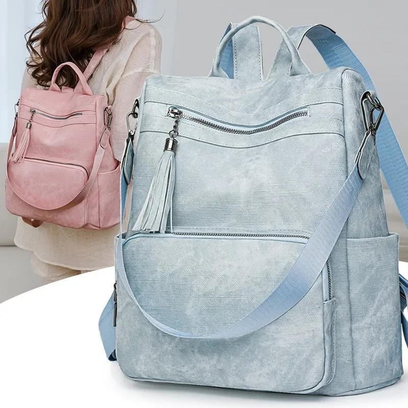 Fashiable PU Women's Casual Classic Multifunctial Backpack 2026 New Niche Design School Bag Unisex Backpack Bolso De Mujer