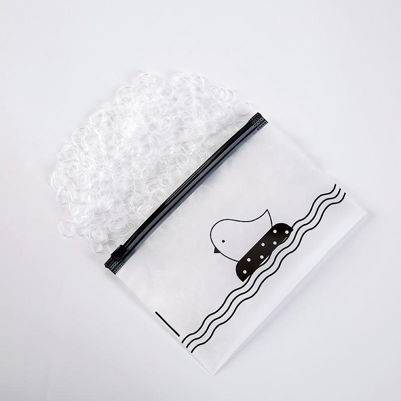 1000/2000pcs Colour Children Disposable Rubber Band Black Transparent High Elasticity No Harm to Hair Hair Accessories Headband