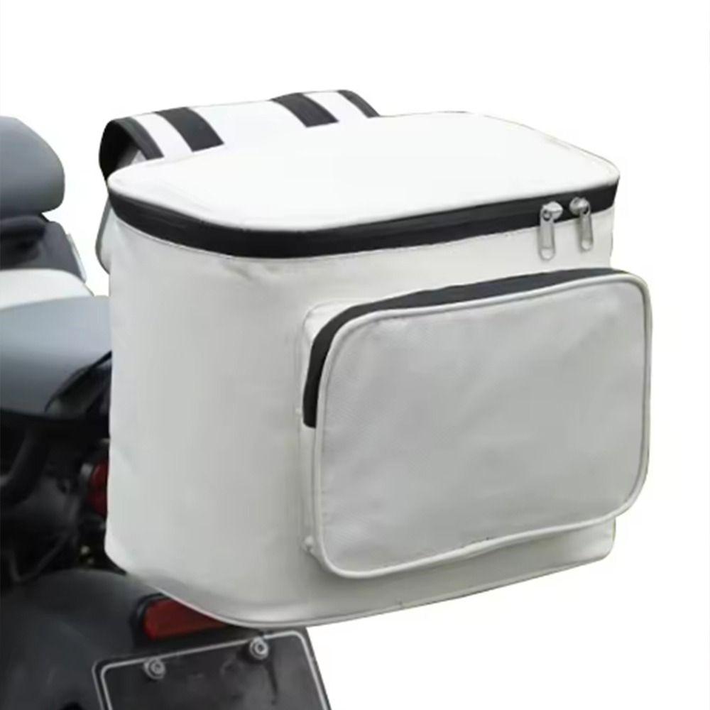 Waterproof Motorcycle Storage Bag Large Capacity Motorcycle Backrest Organizer  Electric Vehicles