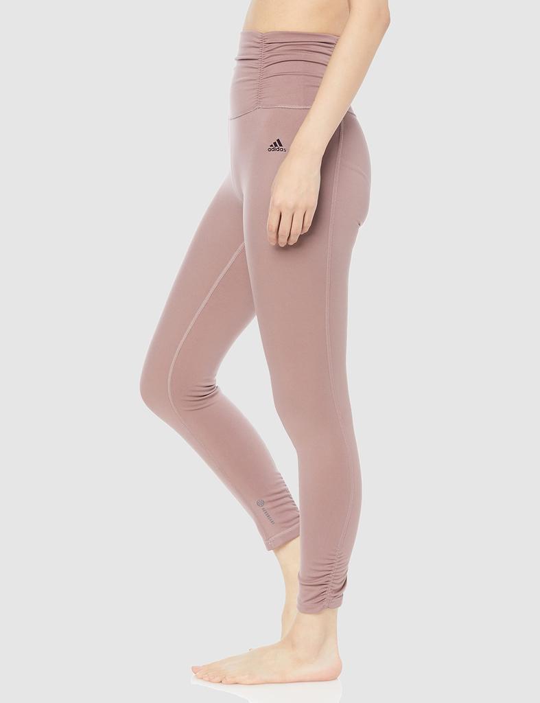 Adidas Sports Yoga Studio Gathered Length Wonder Oxide S Tights, 7/8 Tights, MMW52, Women's, (HK6548),