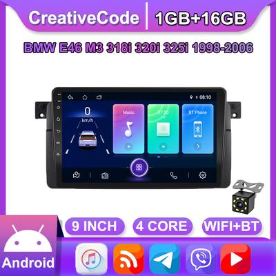 9 Zoll Android Autoradio Für BMW E46 M3 Rover 318/320/325/330/335 1998-2006 Auto Multimedia-Player GPS Navigation Kopf Einheit WIFI 1 + 16 GB