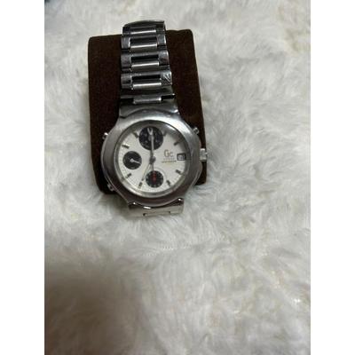Used GUESS Chronograph Watch Silver Diver Watch
