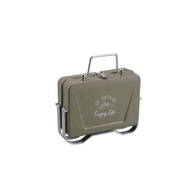 Pearl Kinzoku Pearl Ug 0079 [outdoor StoVe Tabletop Grill V Type B6 Type Monte Captain Stag Captain Stag Khaki]