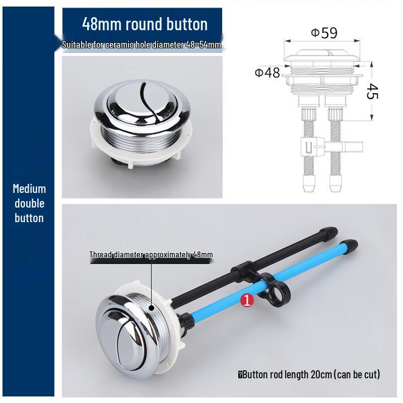 TLXT Dual Flush Toilet Cistern Button