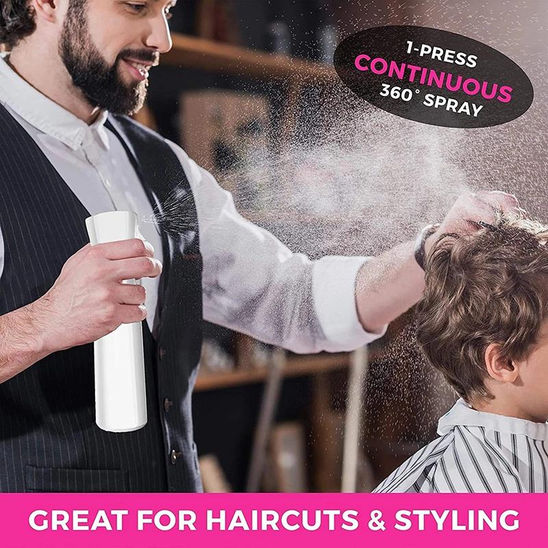 

M-Modern-Continuous Sprayer Hair Water Ultra Fine Mister Spray Bottle Propellant Free For Hairstyling, Misting,Salon 300Ml чорний