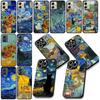 Starry Night Van Sunflower Gogh Painting Phone Case for Xiaomi Redmi Note 13 14 ProPlus Pro Plus 14C A4 13C Pro+ Note14 Cover