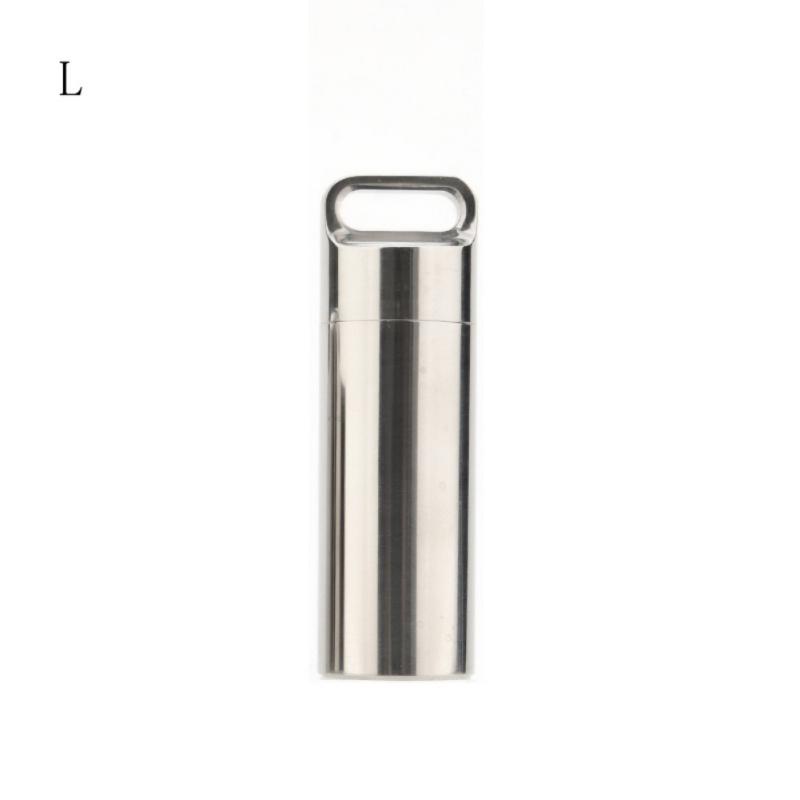 

Чистый Титан Мини Герметичный Водонепроницаемый Чехол Для Хранения Таблеток Подвески Экологичный Домашний Открытый Таблетник L