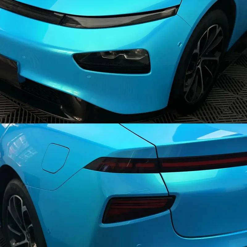 Car Wrap Vinyl Film Multicolored Coral Sky Blue Color Change Stickers PET Bubble Free Auto Self Adhesive Sticker Car Accessories