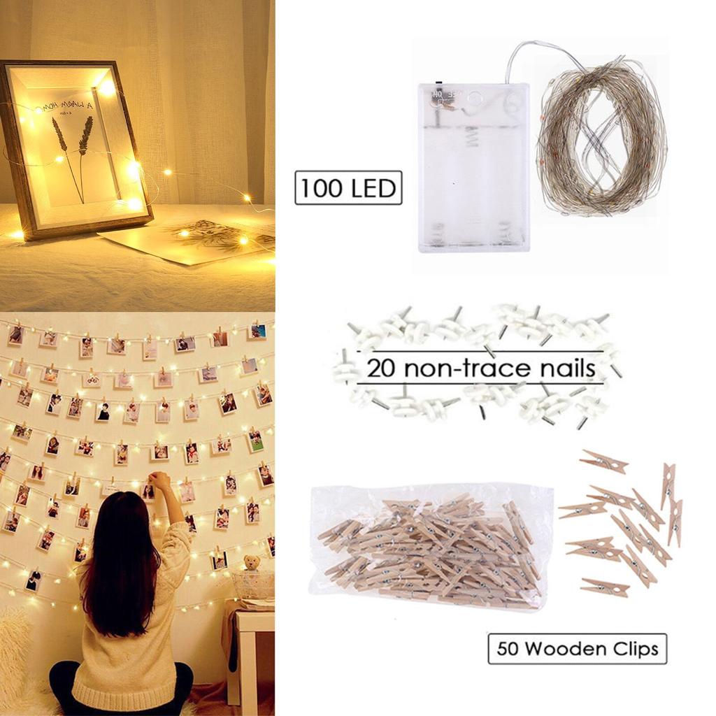 Buy Photo Clip LED String With Clips For Hanging Picture Party Wedding