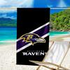 Ravens Team Spirit Quick-Dry Microfiber Beach Towel Super Soft & Absorbent for Bath, Beach, Travel  Bath Time Accessory, Fan Gifts
