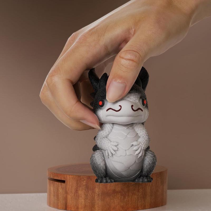 Cute Baby Dragon Plaster Graffiti Model Silicone Mold DIY Animal Template for Cast Cement Gift,3D Dragon Concrete Candle Molds