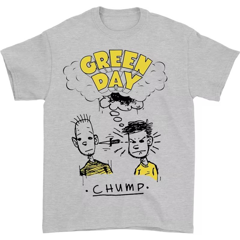 

Green Day Fun Printed T-Shirt Men s Summer Loose and Comfortable Couple Short Sleeve Fashion Trend T-Shirt Men s Clothing 4XL