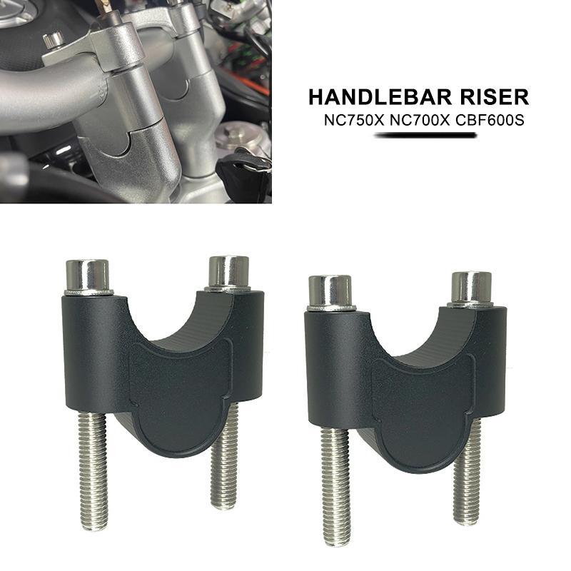 22mm 7/8" Handlebar Riser Bar Mount Handle Clamp For Honda NC750X NC700X CBF600S NC 750 X NC 750X NC 700X Motorcycle Accessories