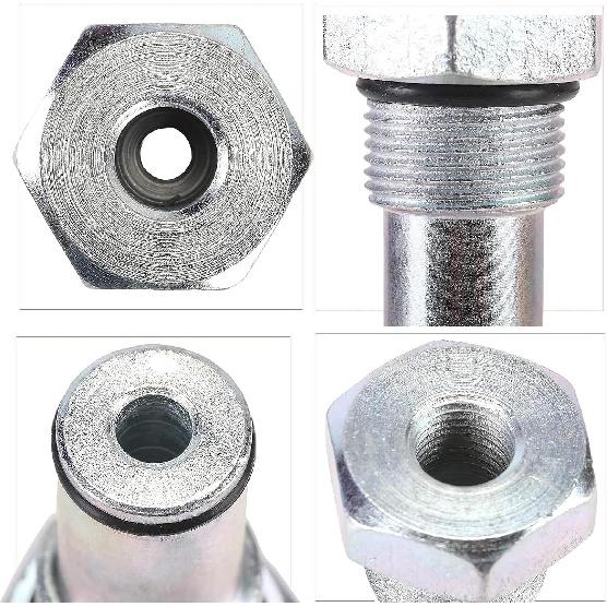 YMT High Pressure Oil Pump IPR Valve Air Test Fitting Tool and High Pressure Oil Rail Adapters Leak Test Kit Compatible with Ford 6.0L Powerstroke