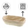 SET OF RATTAN BREAD PROOFING BASKETS 28 and 23 Cm