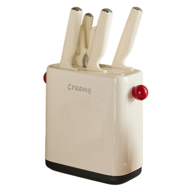 Dopamine Multifunctional Kitchen Knife & Chopstick Storage Rack - Stylish Plastic Organizer for Modern Homes