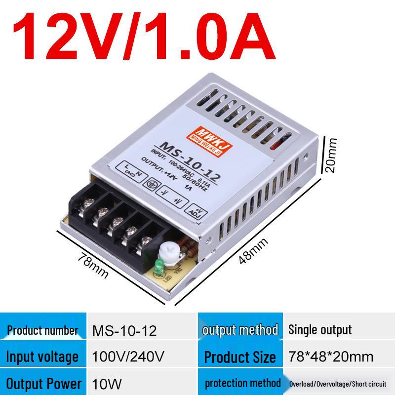 

MWKJ Mingwei MS-35W to MS-120W Switching AC to DC Power Supply, Small Size