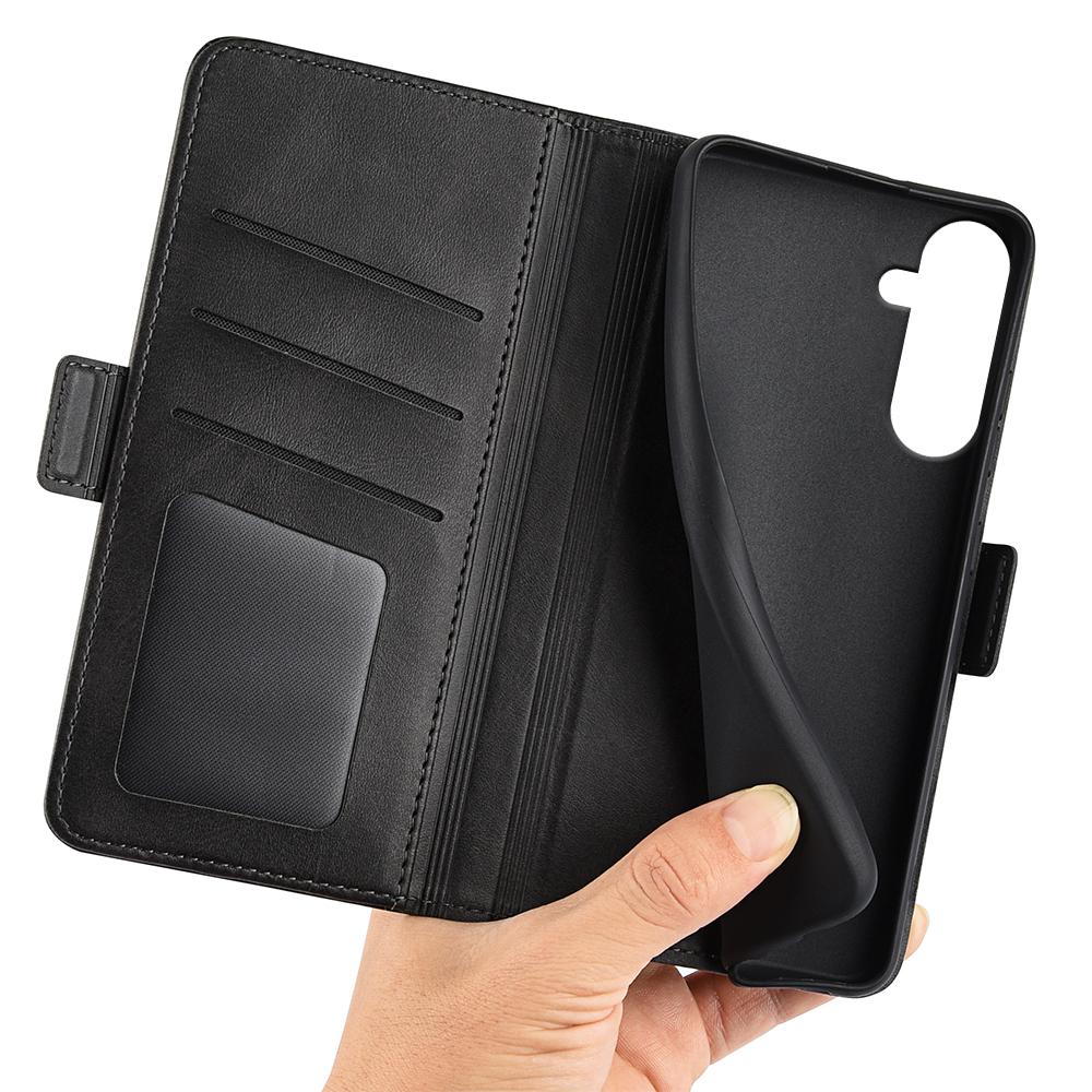 For Samsung Galaxy A17 Case Calf Texture Leather Wallet Phone Cover
