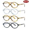 4pcs Fashion Female Small Oval Clear Lenses Glasses Frames Women Anti Blue Light Glasses Frame Trendy Multi Color Eyewear