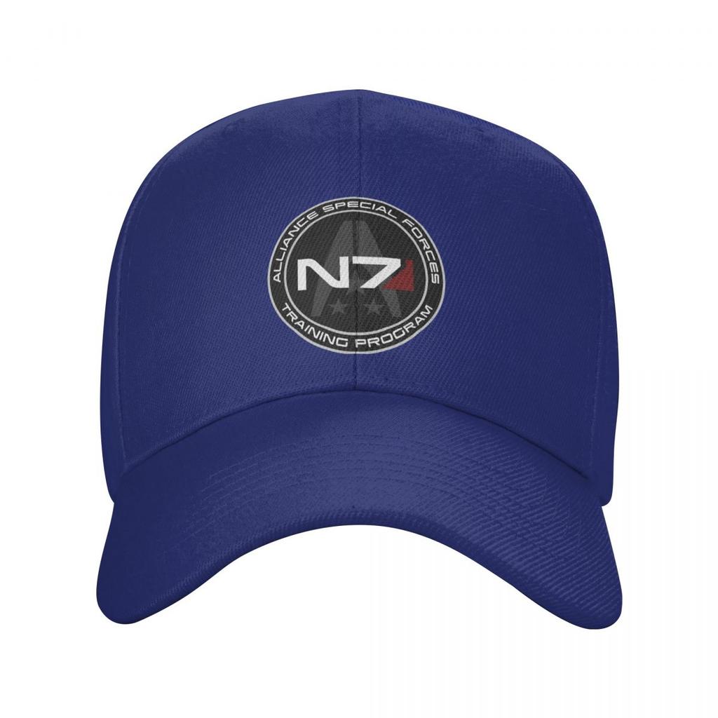 Fashion Unisex Alliance Mass Effect N7 Baseball Cap Adult Video Game Adjustable Dad Hat Unisex Women Hip Hop Snapback Caps