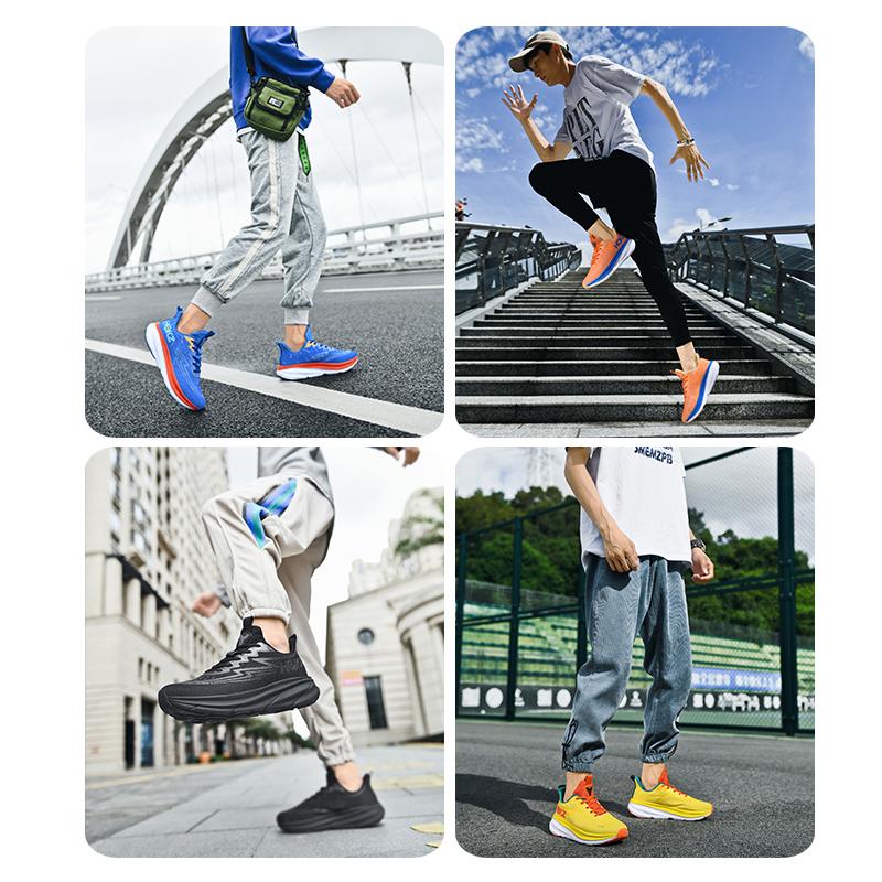 High Quality Cushioning Running Shoes For Men Suitable Runners Women Light Sports Non-slip Outdoor Athletic Male Casual Sneakers