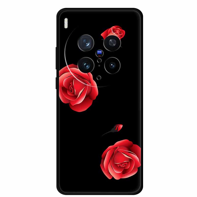 Black Silicone Case For Vivo X300 Pro 2025 Case Cartoon Cat Soft Back Cover For Vivo X300 5G Phone Case X 300 Pro Coque Funda