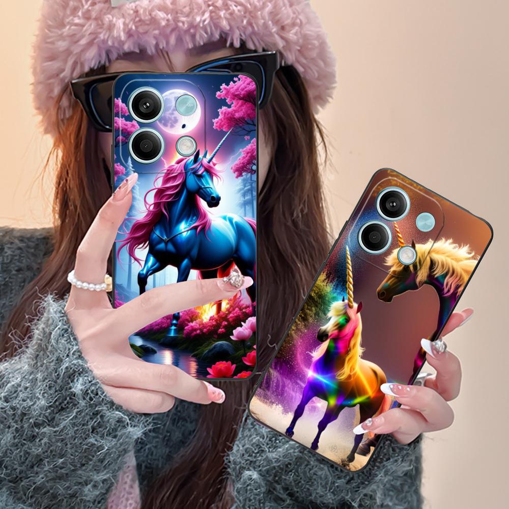Fantasy Unicorn Mobile Phone Case for POCO M7 M6 M5 M4 M3 X7 X6 X5 X4 X3 Pro GT 5G Colorful Printing Cover Cellphones Smartphone