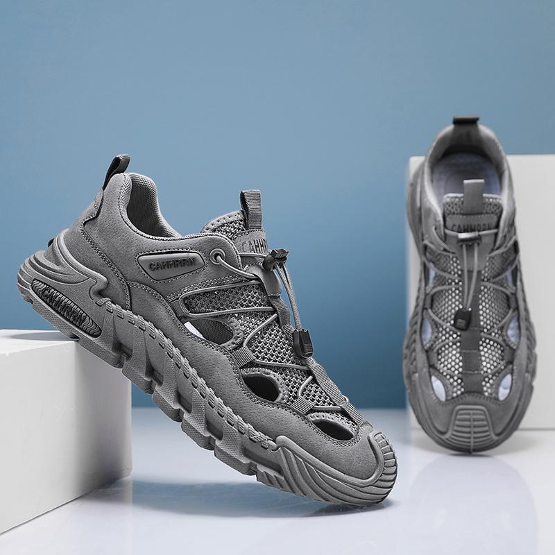 Summer Shoes for Men Outdoor Hiking Sandals Breathable Water Beach Baotou Wading Sandals Camping Climbing Aqua Sneaker