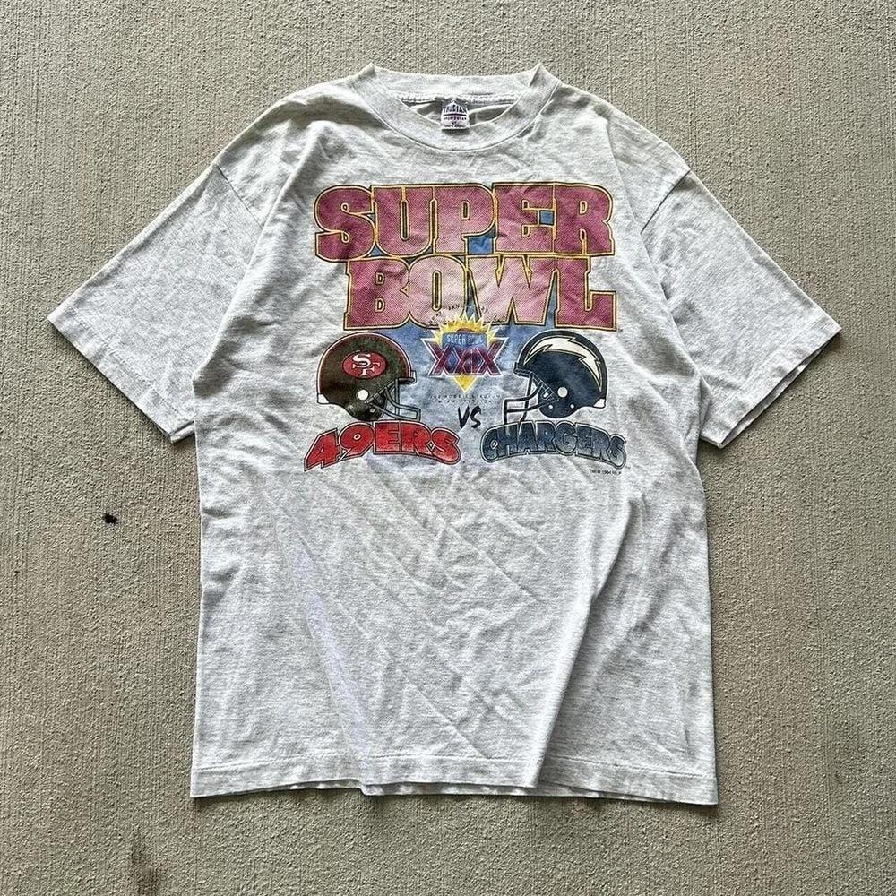 Винтажная футболка Super Bowl 1994 года 49ers против Chargers Размер XL S