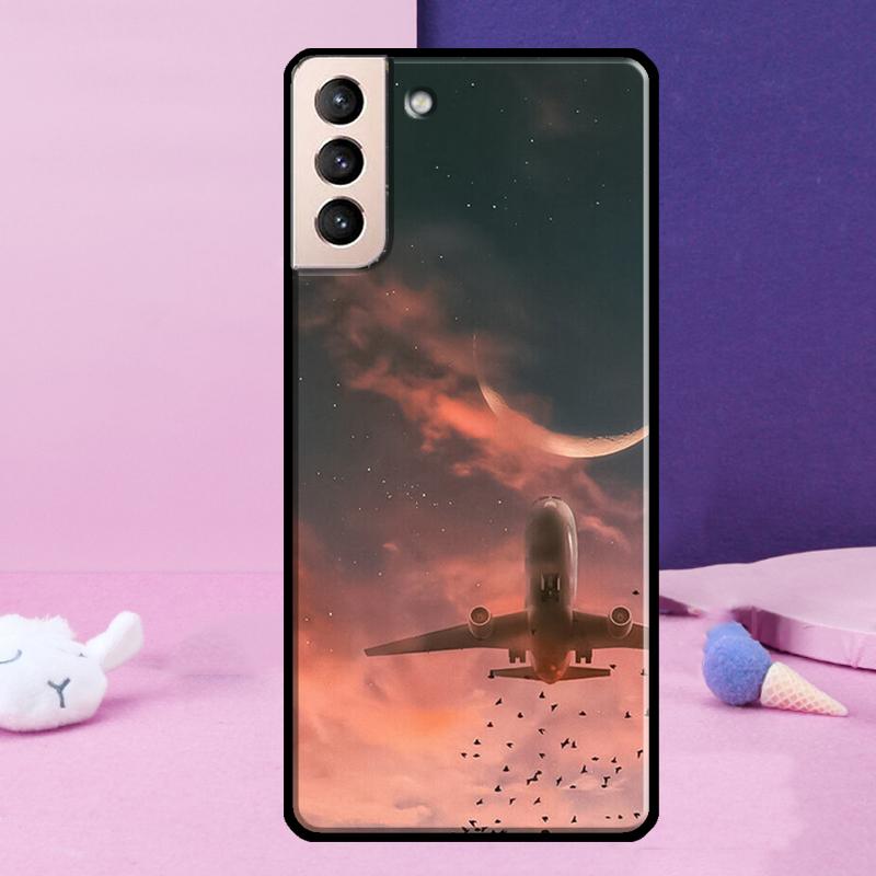 

Чехол для телефона для путешествий на самолете для Samsung Galaxy S25 Ultra S23 S20 S21 S22 S24 FE S9 S10 Plus S24 Ultra For Galaxy S9