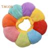 Cat Recovery Collar Sunflower Shape Soft Stuffed Neck Cone Adjustable Anti-Bite Lick Wound Healing Safety Collar After Surgery
