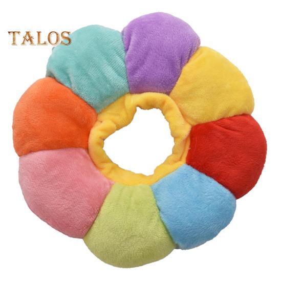 Cat Recovery Collar Sunflower Shape Soft Stuffed Neck Cone Adjustable Anti-Bite Lick Wound Healing Safety Collar After Surgery