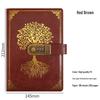 Set Regalo Quaderno Password A5 - Registro Riunioni d'Affari d'Ufficio & Diario Vintage con Logo Personalizzabile.