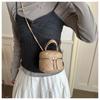 Cross2026 French Chic Quilted Crossbody Bag - Soft Texture, Diamond Embroidery, Chain Strap, Trendy Street Style