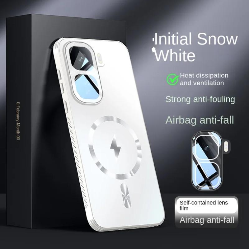 

для чехла Magsafe для VIVO IQOO Neo 10 Pro Матовая противоударная защитная пленка для объектива Задняя крышка для чехлов IQOO 13 12 Pro S20 IQOO Neo 10 белый