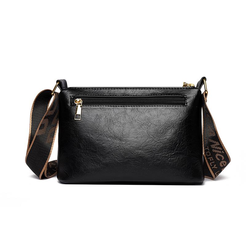 Vintage Printed Multi-compartment Crossbody Bag Women's Shoulder Bag Lightweight Commuter Mother Bag