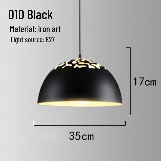 Retro Industrial Wrought Iron Pendant Lamp - Minimalist Style for Bars, Hotels, and Restaurants