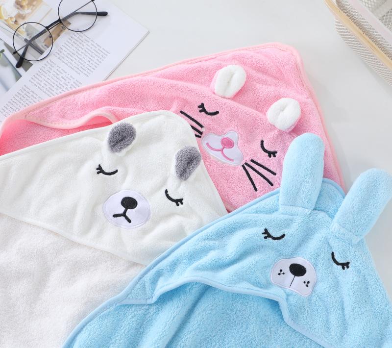 Baby Blanket New Air Conditioning Blanket Warm Coral Velvet Breathable Soft Multipurpose Absorbent Quick Drying Towel Bath Towel
