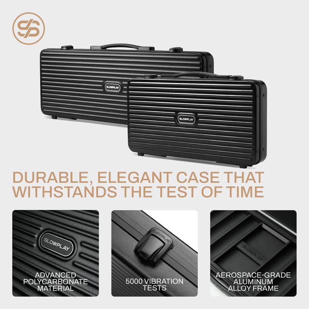 SLOWPLAY Nash Clay Poker Chip Texas 500 Chips Values with Durable Polycarbonate Perfect Gift for Poker Players Set, 14g, Hold'em, [Chip Included]