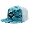 Bassdash Flat Bill Cap for Men and Flat Visor Adjustable Size Camouflage Trucker Hat Digital Women, Cap, (56-60cm), (Blue Camo)