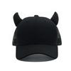 Breathable Ox Horn Baseball Cap Sun-proof Baseball Hats Casual Sport Trucker Hat  Cosplay