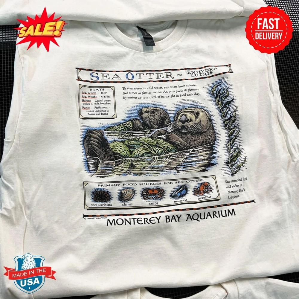 Monterey Bay Aquarium Vintage Sea Otter T-shirt 2XL