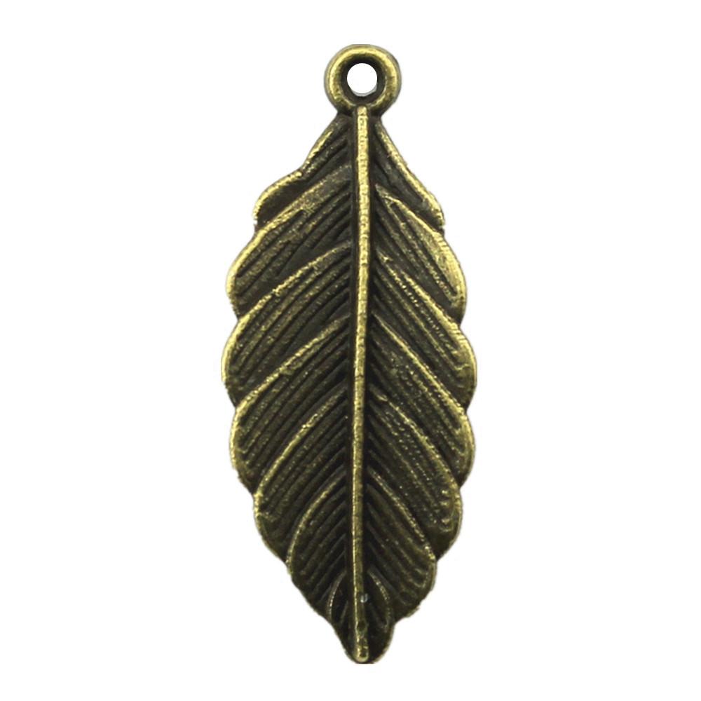 Filigree Leaf Charms Antique Alloy Pendants For Nature Inspired Jewelry