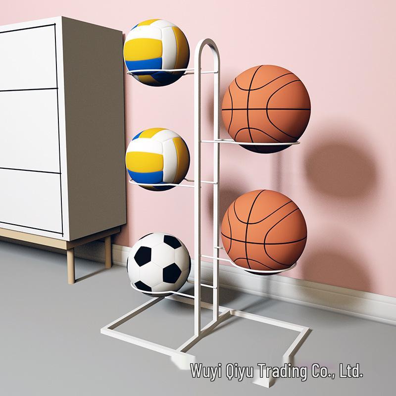 Gränsöverskridande Järnkonst Flerlagers Avtagbar Basketboll Förvaringsställ