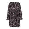 Abito da donna primaverile e autunnale, girocollo, temperamento, eleganti abiti stampati a maniche lunghe