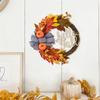 Fall Season Artificial Wreath Decors Decorative Wreath Hangings For Autumn Celebration Welcoming Touch Flower Rings